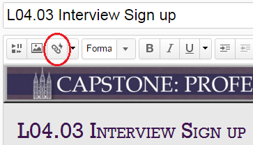 Click link icon