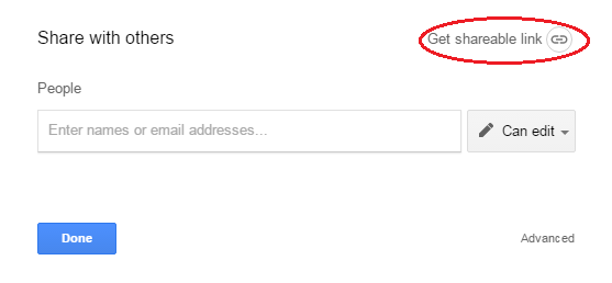 Get Shareable Link