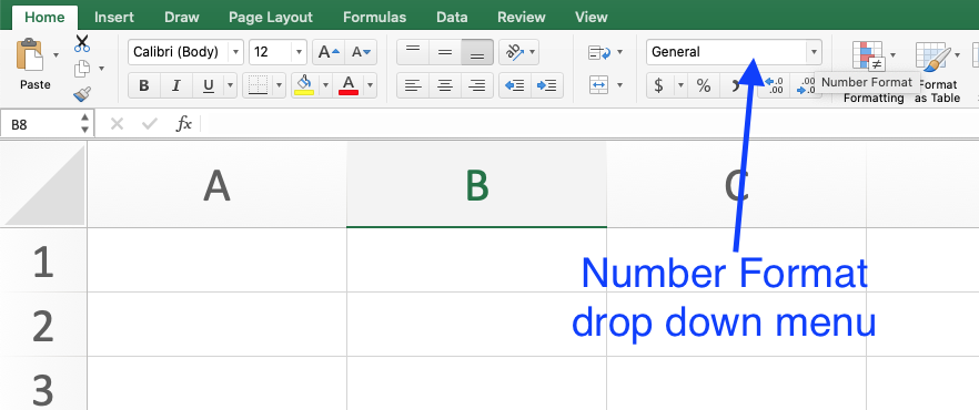 set display number of decimals on excel for a certain sheet only in mac