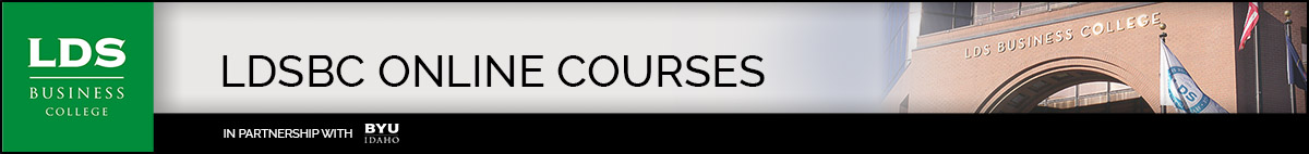 LDSBC Online Course Banner