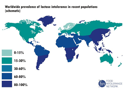 Worldwide Incidence of Lactose Intolerance Worldwide Incidence of Lactose Intolerance